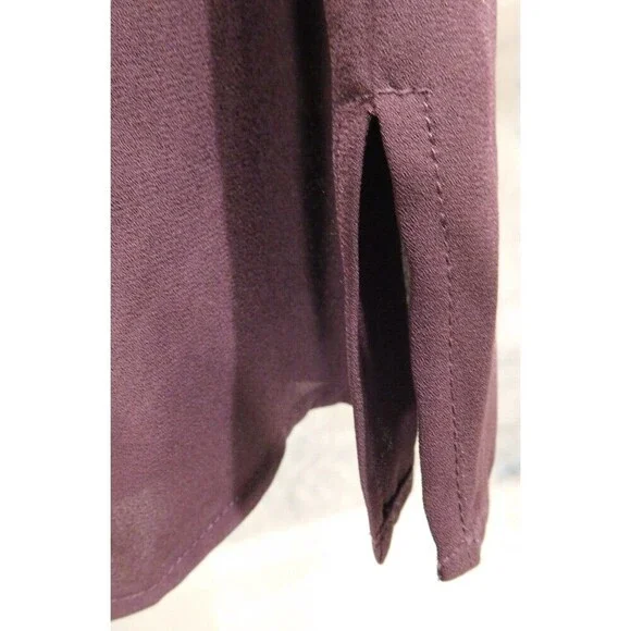 Lovely Cabi # 3978 "Surround Top" Red Wine Draped Cowl Neck Sleeveless Blouse XS - Picture 6 of 7